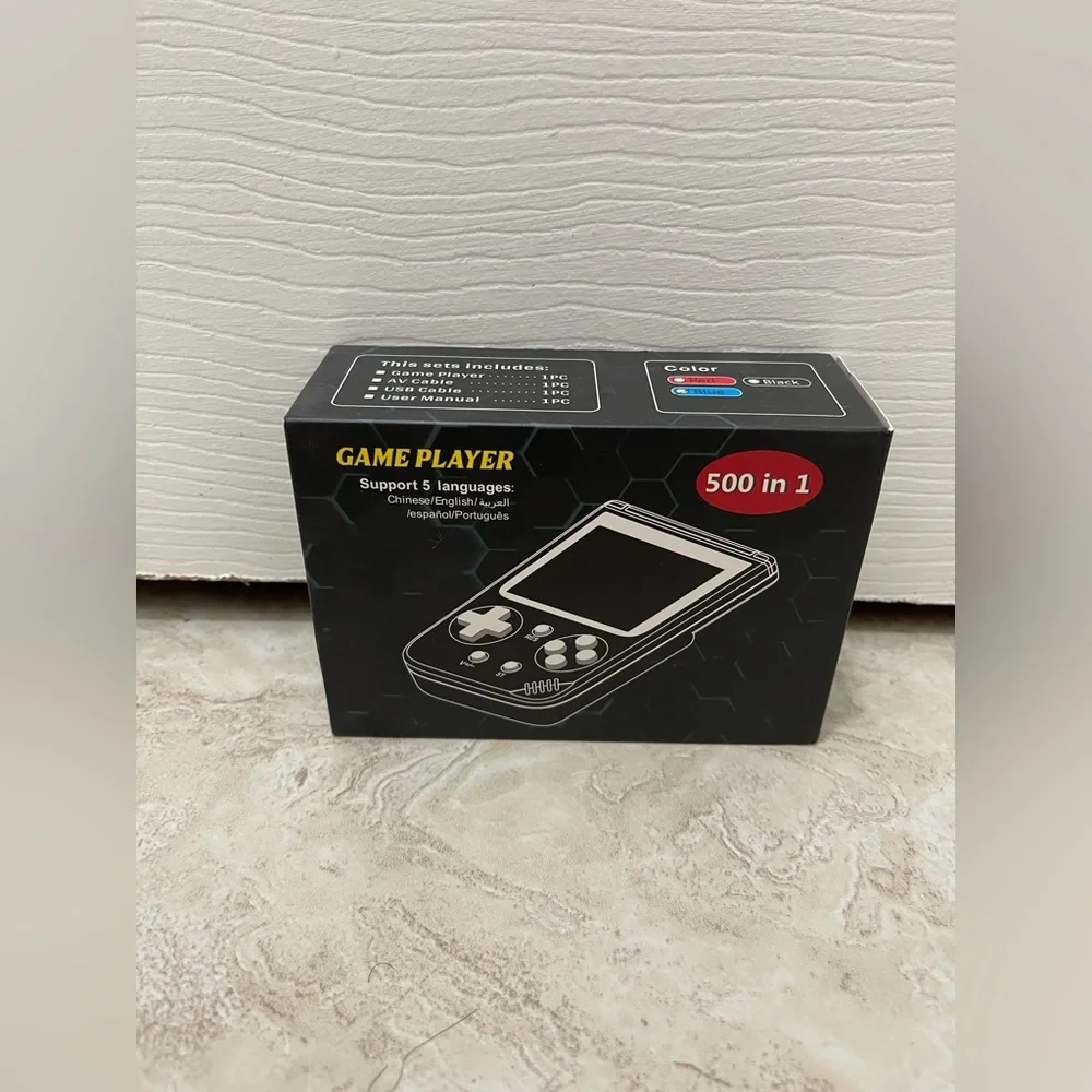 500-in-1 Handheld Console - Black